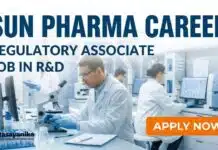 Sun Pharma Career Opportunity – Regulatory Affairs Executive | Apply Now Regulatory Associate Job at Sun Pharma | Chemical Science Career