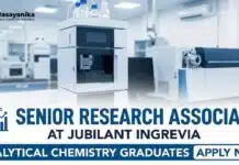 Jubilant is hiring Analytical Chemistry Graduates | Apply Now for Research Associate Role Analytical Chemistry Job at Jubilant Ingrevia | Chemical Science Careers