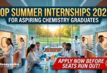 Top 2026 Govt Chemistry Summer Internships | Apply Before Seats Are Gone! Top Chemistry Summer Internships 2026