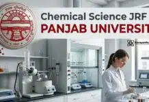 Chemical Science JRF Opportunity at Panjab University – MSc Chemistry Vacancy 2026 Chemical Science JRF at Panjab University | Graduates Apply Now