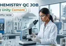 Sr. Chemist QC Job at Unity Cement – Apply Now in Gujarat Chemistry QC Job at Unity Cement | Apply Now