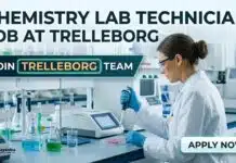Material Laboratory Technician Job in Bangalore | Trelleborg Hiring BSc Chemistry Candidates Chemistry Lab Technician Job at Trelleborg | Apply Now
