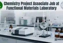 Functional Materials Laboratory Hiring MSc Chemistry Graduates | Project Associate Job Opportunity Chemistry Project Associate Job at Functional Materials Laboratory