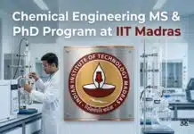 IIT Madras Chemical Engineering Admissions 2026 – MS & PhD Program Chemical Engineering PhD Program at IIT Madras | MS & PhD