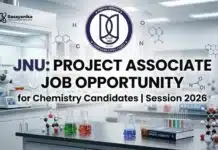Project Associate Job at JNU – Chemistry Graduates Apply Online Project Associate Job at JNU | Job Opportunity for Chemistry Grad