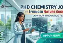 PhD Chemistry Job at Springer Nature – Join Communications Chemistry as Editor PhD Chemistry Job at Springer Nature Group | Candidates Apply