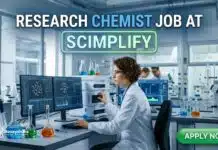 Research Chemist (R&D-Agro) Job Opportunity for MSc Chemistry – Apply Now Research Chemist Job at Scimplify | Chemistry Graduates Apply