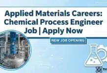 Process Engineer Job at Applied Materials | Chemical Science Careers Applied Materials Careers: Chemical Process Engineer Job | MSc Chemistry Graduates Apply Now