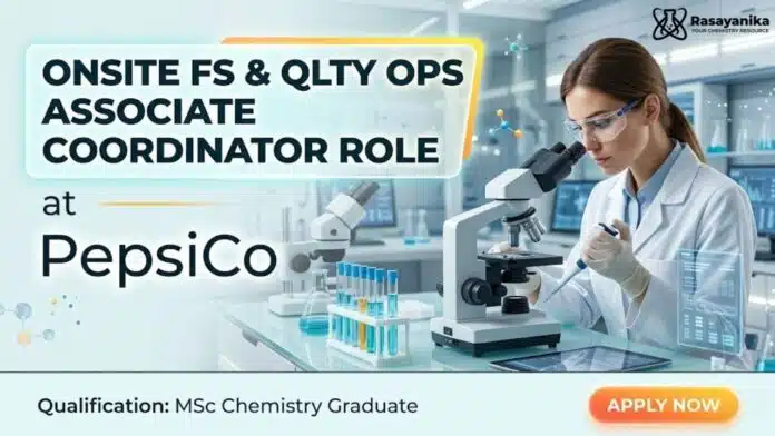Quality Control Job | MSc Chemistry Job PepsiCo Quality Control Job | MSc Chemistry Job PepsiCo