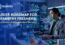 Career Roadmap for Chemistry Freshers: Start a Career in AI & Computational Chemistry Discover the Career Roadmap for Chemistry Freshers: Start a Career in AI & Computational Chemistry. A Beginner-Friendly eBook.