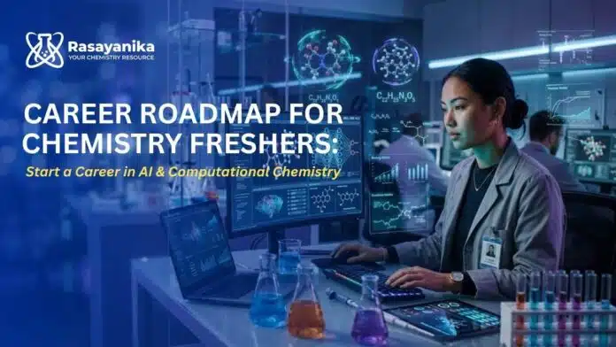 Career Roadmap for Chemistry Freshers Start a Career in AI & Computational Chemistry Discover the Career Roadmap for Chemistry Freshers: Start a Career in AI & Computational Chemistry. A Beginner-Friendly eBook.