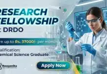 DRDO Hiring Chemical Science Graduates | Apply & Earn up to Rs. 37000/- per month JRF Job at DRDO | Chemical Science Graduates Apply Now
