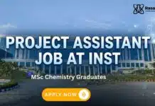 INST is Recruiting MSc Chemistry Graduates | Apply Now for Project Assistant Role Project Assistant Job at INST | MSc Chemistry Graduates Apply Now