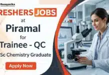 MSc Chemistry Freshers Jobs at Piramal Career | Trainee QC Role | Apply Now MSc Chemistry Freshers Jobs Piramal Career Trainee Jobs QC Role