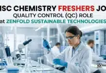 Freshers Job Alert: Quality Control Job at Zenfold Sustainable Technologies | Apply Now MSc Chemistry Freshers Job at Zenfold Sustainable | QC Job