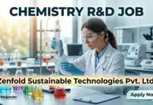 Exciting Chemistry R&D Job Opportunity in Bengaluru | AR&D & Process Chemist Hiring Now! Chemistry R&D Job at Zenfold | Candidates Apply Now