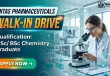 INTAS Walk-In Drive for QA/QC/ Officer Roles | MSc Chemistry Graduates Apply Now MSc Chemistry Jobs at Intas Pharmaceuticals | Apply Now for QA/ QC Roles