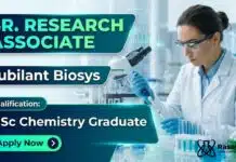 Jubilant is Hiring MSc Chemistry Graduates for Research Associate Role in Analytical Department Research Associate Job at Jubilant | MSc Chemistry Graduates Apply Now