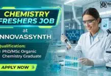 Freshers Chemistry Job at Innovassynth | Apply Now for Research & Development Roles Chemistry Jobs for Freshers | Walk-in Drive at Innovassynth