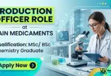 MSc Chemistry Job at Sain Medicaments | Apply for Production Officer Role Production Officer Job at Sain Medicaments | MSc Chemistry Graduates Apply Now