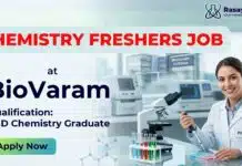 BioVaram Hiring Peptide Scientist | Freshers Chemistry Graduates Apply Now PhD Chemistry Job at BioVaram | Peptide Scientist Role