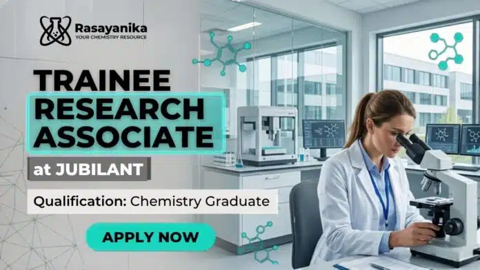 Research Associate Job at Jubilant | Apply for this Chemistry Job Research Associate Job at Jubilant | Apply for this Chemistry Job