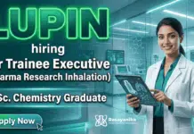 Chemistry Jobs at Lupin | Executive Trainee Role | Apply Now Chemistry Jobs Lupin Careers executive trainee pharma research role