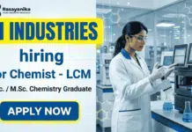 Chemistry Job at Pi Industries Careers | Exciting R&D Jobs Opportunity Chemistry Job at Pi Industries careers for R&D Jobs in agrochemical laboratory