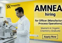 Organic Chemistry Jobs at Amneal Pharma Careers | Chemical Process Engineer Role | Apply Now Organic Chemistry Jobs Amneal Pharma careers chemical process engineer API manufacturing pharma plant