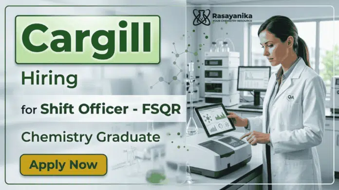 Chemistry Jobs opportunity at Cargill Careers in food safety and quality role Chemistry Jobs opportunity at Cargill Careers in food safety and quality role