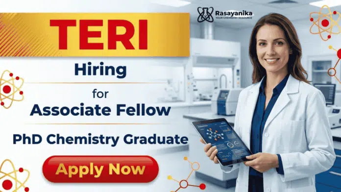 Chemistry Research Jobs at TERI Careers for Research Fellow Jobs Chemistry Research Jobs at TERI Careers for Research Fellow Jobs