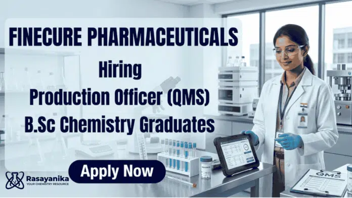 Chemistry jobs Finecure Pharmaceuticals production jobs pharma manufacturing Sanand Gujarat Chemistry jobs Finecure Pharmaceuticals production jobs pharma manufacturing Sanand Gujarat