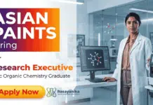 MSc Organic Chemistry Jobs at Asian Paints | Research Jobs Opportunity | Apply Now MSc Organic Chemistry Jobs at Asian Paints Career Research Jobs