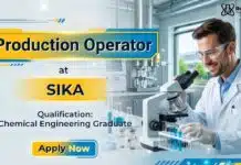 Sika Hiring Production Operator | Chemical Engineers Apply Now Chemical Engineering Job at Sika | Production Supervisor Job