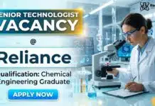 Reliance Hiring Senior Technologist | Chemical Engineering Graduates Apply Now Senior Technologist Job at Reliance | Chemical Engineering Graduates Apply Now