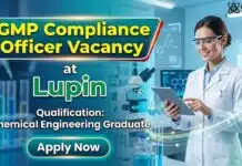 Lupin Hiring Chemical Engineering Graduates for GMP Compliance Officer | Apply Now Chemical Engineering Job at Lupin | GMP Compliance Officer