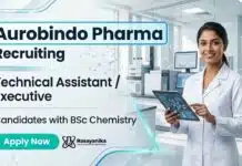 BSc Chemistry Jobs at Aurobindo Pharma | Attend the Walk-In Interview Aurobindo Pharma Careers announces Walk-In Interview for BSc Chemistry Jobs in Production and Packing departments.