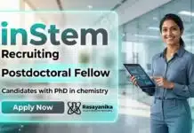 Postdoctoral Fellow Jobs at inStem | Chemistry Research Jobs in Systems Biology inStem Careers announces Postdoctoral Fellow Jobs for Chemistry Research Jobs in Bengaluru.