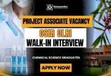CSIR CLRI Recruitment for Chemistry Graduates | Walk-In Interview CSIR CLRI Recruitment 2026 for Project Associate Job