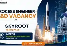 Skyroot Aerospace Hiring Process Engineer R&D | Chemical Engineering Job Process Engineer R&D Job at Skyroot Aerospace | Chemical Engineering Job