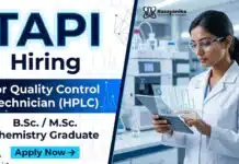 Quality Control Jobs at TAPI for Chemistry Candidates | Apply Now TAPI Hiring for Quality Control Jobs | Chemistry Candidates Apply Now