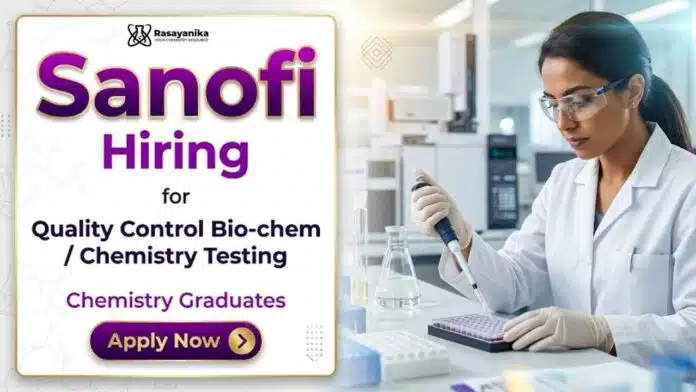 Quality Control Jobs at Sanofi Career for Chemistry Jobs in Goa Quality Control Jobs at Sanofi Career for Chemistry Jobs in Goa