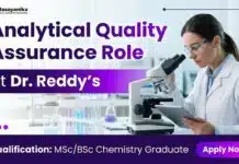 Quality Assurance Job at Dr. Reddy’s Career | MSc Chemistry Graduates Apply Now MSc Chemistry Job at Dr. Reddy’s | Quality Assurance Role
