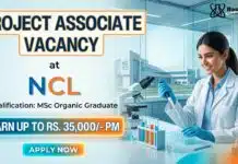 CSIR NCL Recruiting Project Associate Positions | Apply & Earn Up to Rs. 35,000/-PM Project Associate Job at CSIR NCL – Organic Chemistry Job