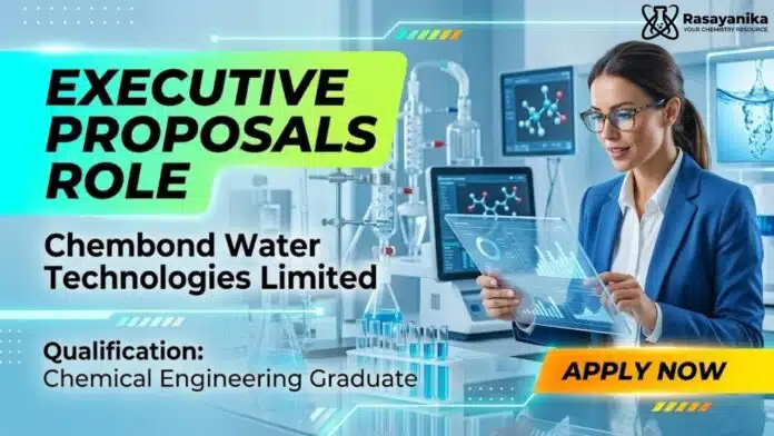 Chemical Engineering Job at Chembond Water Technologies Chemical Engineering Job at Chembond Water Technologies