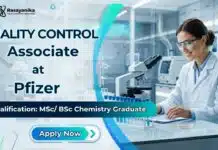 Pfizer Hiring Quality Control Associate | MSc Chemistry Graduates Apply Now Quality Control Associate at Pfizer | MSc Chemistry Graduates Apply Now