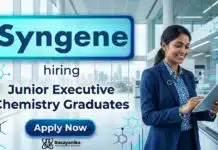 Executive Job at Syngene Careers | Junior Executive Role Executive Job Syngene Careers Chemistry Jobs Junior Executive supply chain Bangalore