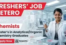 MSc Chemistry Freshers Job at Hetero Careers | Apply Now MSc Chemistry Freshers Job in Hetero Careers Chemist Job QC Analyst Pharma