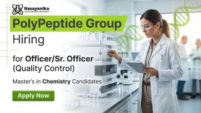 PolyPeptide Group Careers hiring for Quality Control jobs in analytical Chemistry jobs PolyPeptide Group Careers hiring for Quality Control jobs in analytical Chemistry jobs
