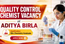 Aditya Birla Hiring Quality Control Chemist | BSc Chemistry Job BSc Chemistry Jobs at Aditya Birla | Quality Control Chemist